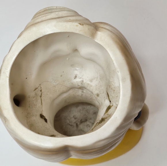 Vtg Rubens Lady Head Vase 4129 Blonde Pig Tails Pearl Jewelry Sam From Bewitched - Picture 3 of 7